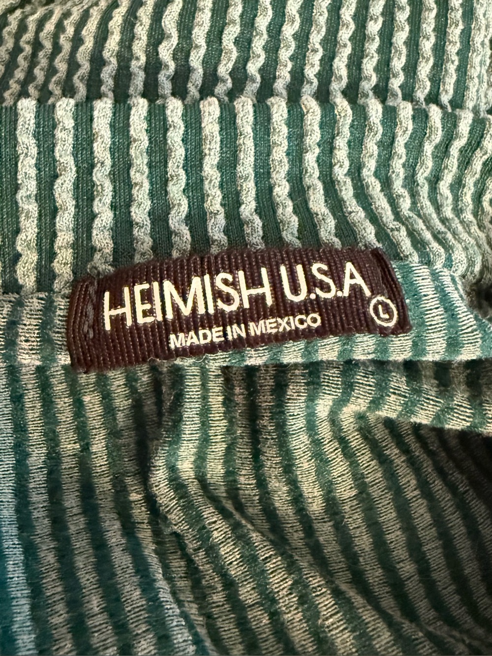 Heimish USA Emerald Green V-Neck Ribbed Slouchy Oversized Sweater Size Large - Picture 16 of 16